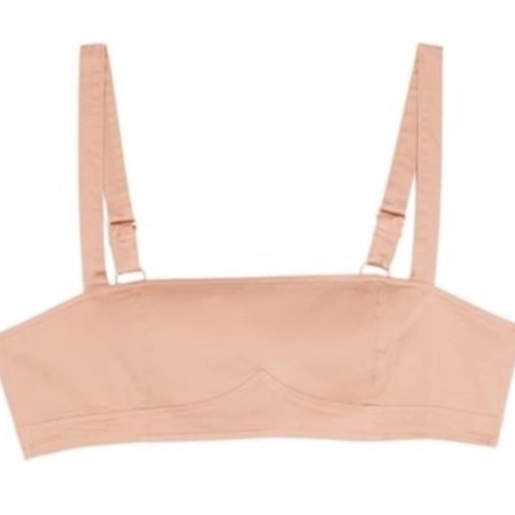DANIELLE BERNSTEIN Women's Bra Tank Copper Peach Size 12 Cropped Bra Top - Picture 11 of 15
